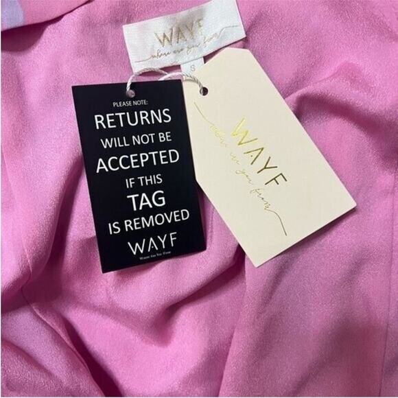 NWOT WAYF Angelina Floral Wrap Maxi Pink Dress - Sz Small - Picture 10 of 10